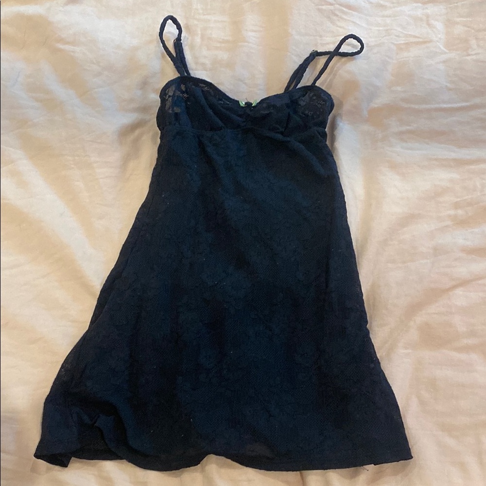 Mini Black Lace Dress